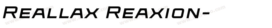 Reallax Reaxion字体转换